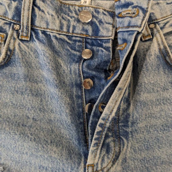 Anine Bing Cropped Straight Leg Jeans - Picture 7 of 9